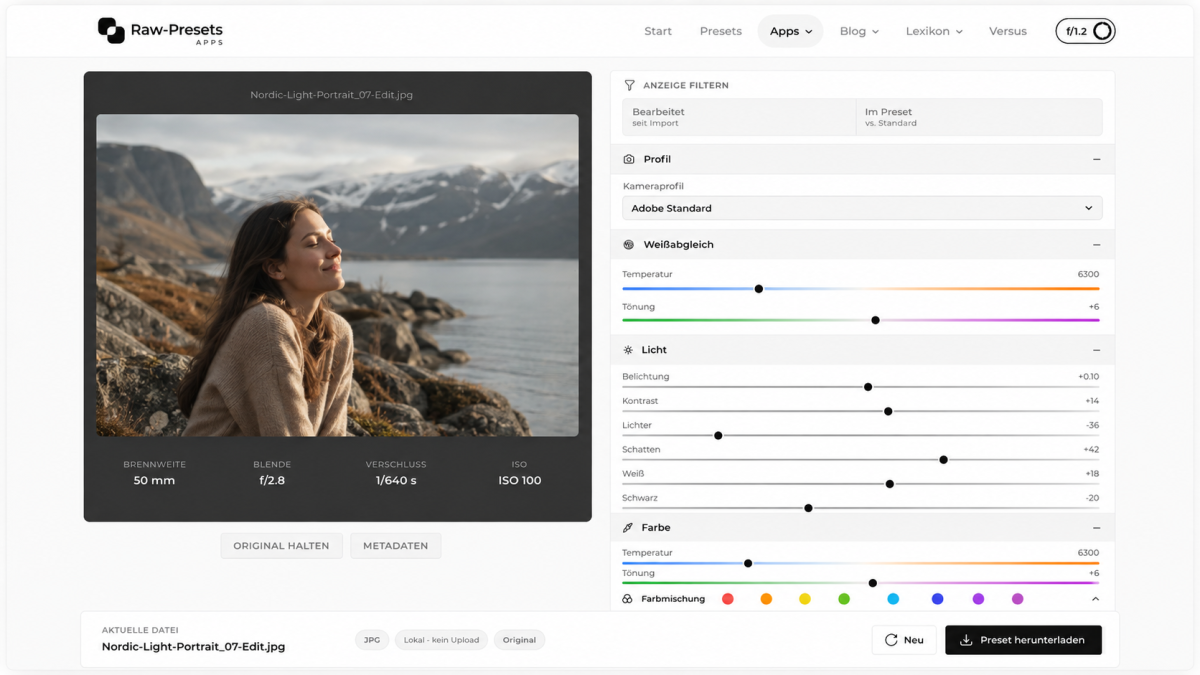 Lightroom-Preset aus einem Foto kopieren: Schritt-für-Schritt-Anleitung