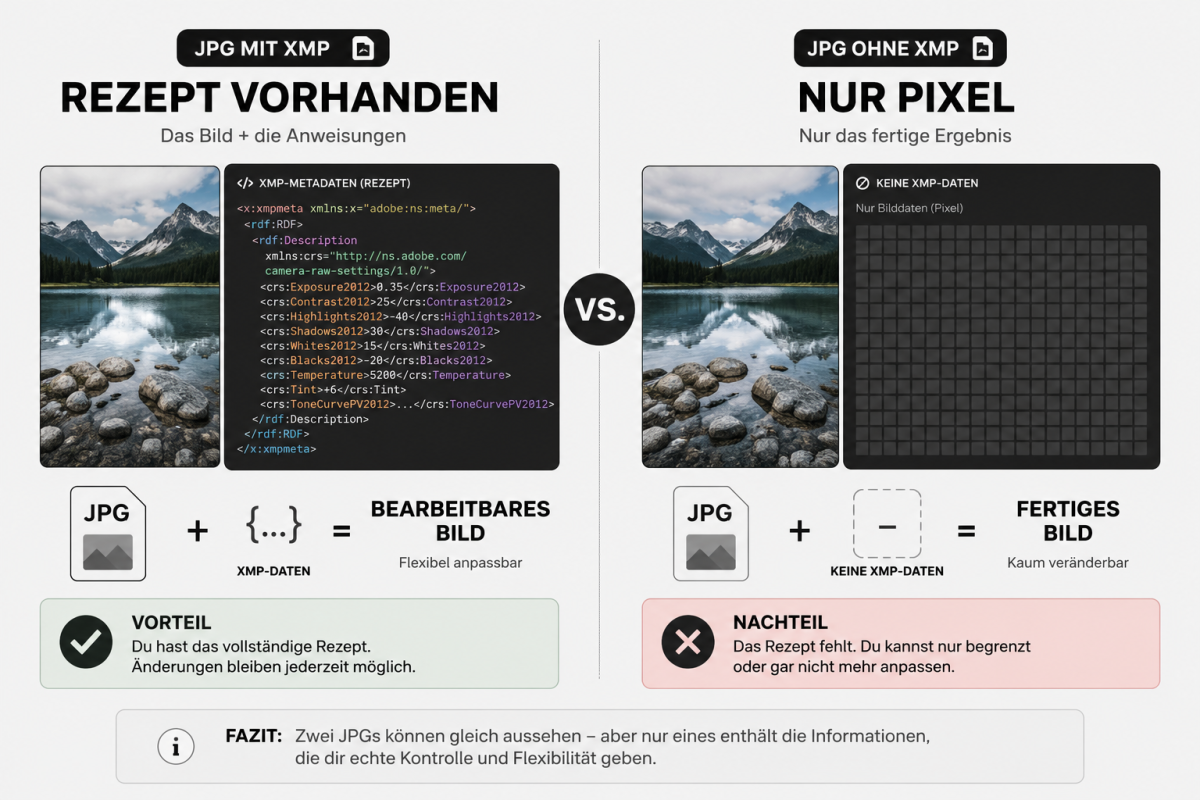 Warum sich nicht aus jedem JPG ein Preset erstellen lässt
