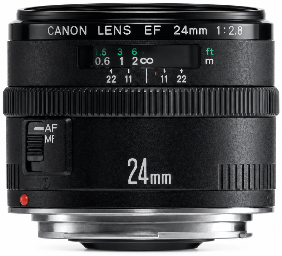 Canon EF 24mm f/2.8 — technische Daten, Specs & Vergleich bei Raw-Presets