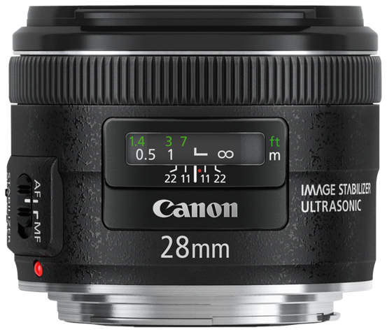 Canon EF 28mm f/2.8 IS USM — technische Daten, Specs & Vergleich bei Raw-Presets