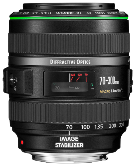 Canon EF 70-300mm f/4.5-5.6 DO IS USM — technische Daten, Specs & Vergleich bei Raw-Presets