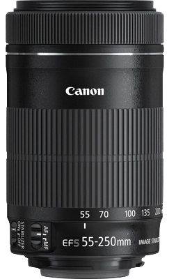 Canon EF-S 55-250mm f/4-5.6 IS STM — technische Daten, Specs & Vergleich bei Raw-Presets