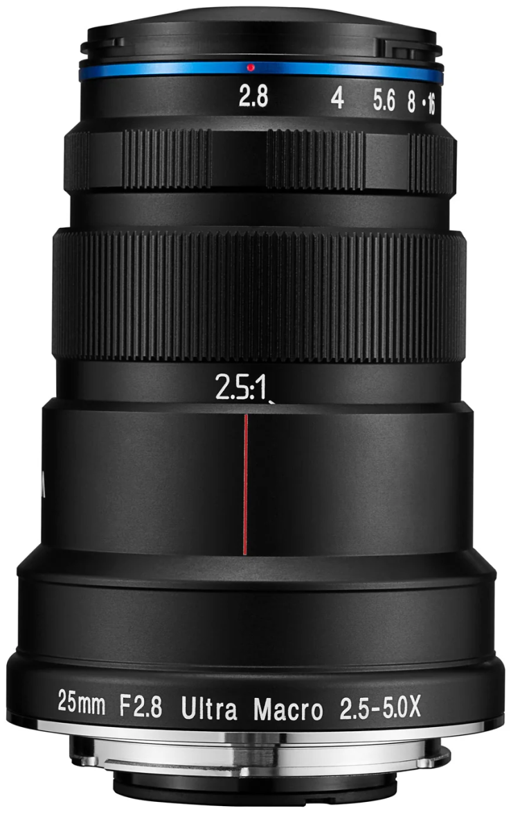 Laowa 25mm f/2.8 2.5-5x Ultra Macro — technische Daten, Specs & Vergleich bei Raw-Presets
