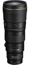 Nikkor Z 600mm f/6.3 VR S — technische Daten, Specs & Vergleich bei Raw-Presets