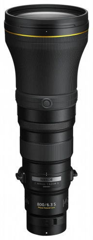 Nikkor Z 800mm f/6.3 VR S — technische Daten, Specs & Vergleich bei Raw-Presets