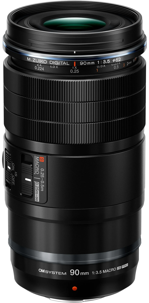 OM System M.Zuiko 90mm f/3.5 Macro IS PRO — technische Daten, Specs & Vergleich bei Raw-Presets