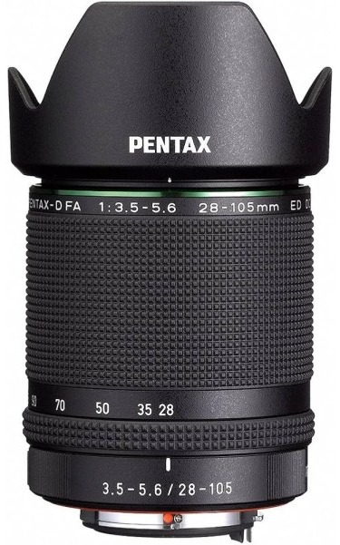 Pentax D-FA 28-105mm f/3.5-5.6 ED DC WR — technische Daten, Specs & Vergleich bei Raw-Presets