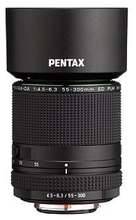 Pentax DA 55-300mm f/4.5-6.3 ED PLM WR RE — technische Daten, Specs & Vergleich bei Raw-Presets
