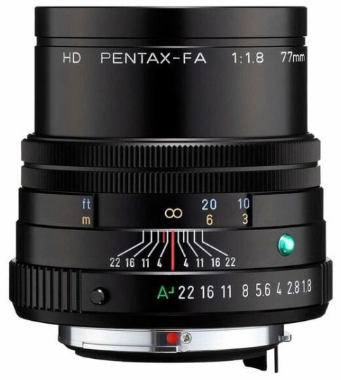 Pentax FA 77mm f/1.8 Limited — technische Daten, Specs & Vergleich bei Raw-Presets