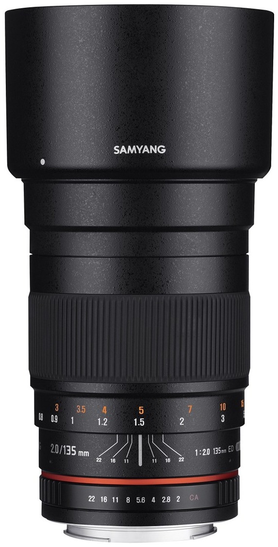 Samyang 135mm f/2 ED UMC — technische Daten, Specs & Vergleich bei Raw-Presets