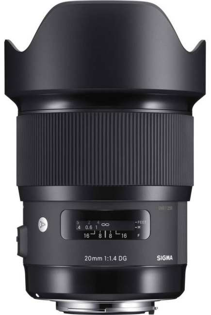 Sigma 20mm f/1.4 DG DN Art — technische Daten, Specs & Vergleich bei Raw-Presets